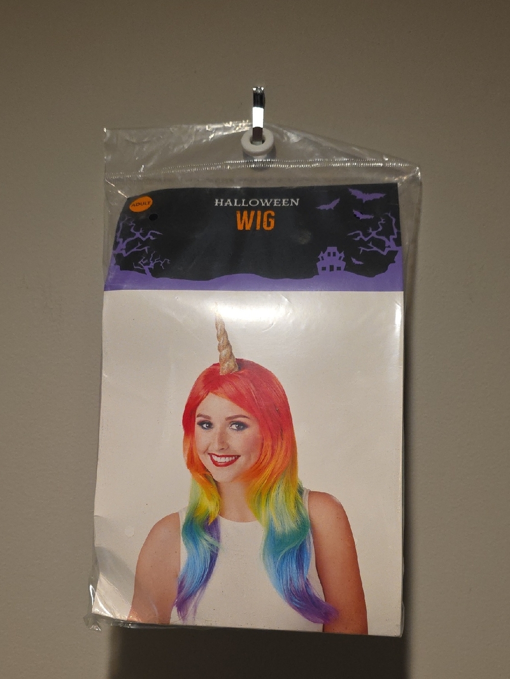 New Halloween Rainbow Unicorn Wig - Multicolor